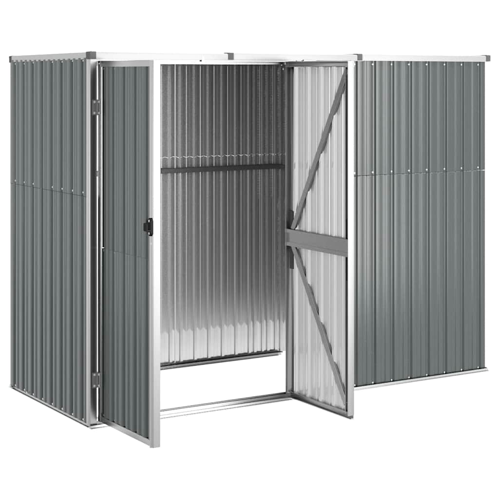 Cobertizo herramientas jardín acero galvanizado 225x89x161