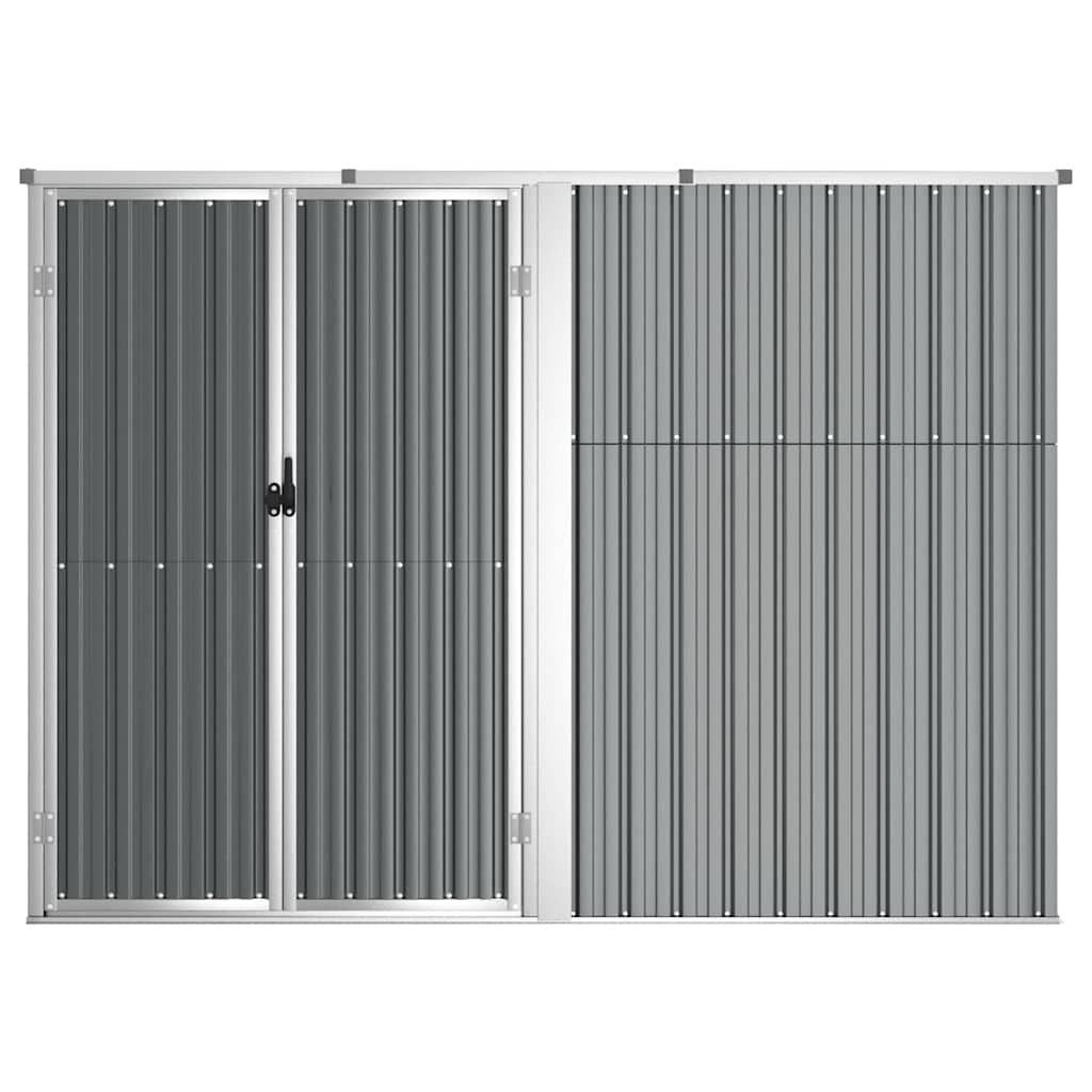 Cobertizo herramientas jardín acero galvanizado 225x89x161