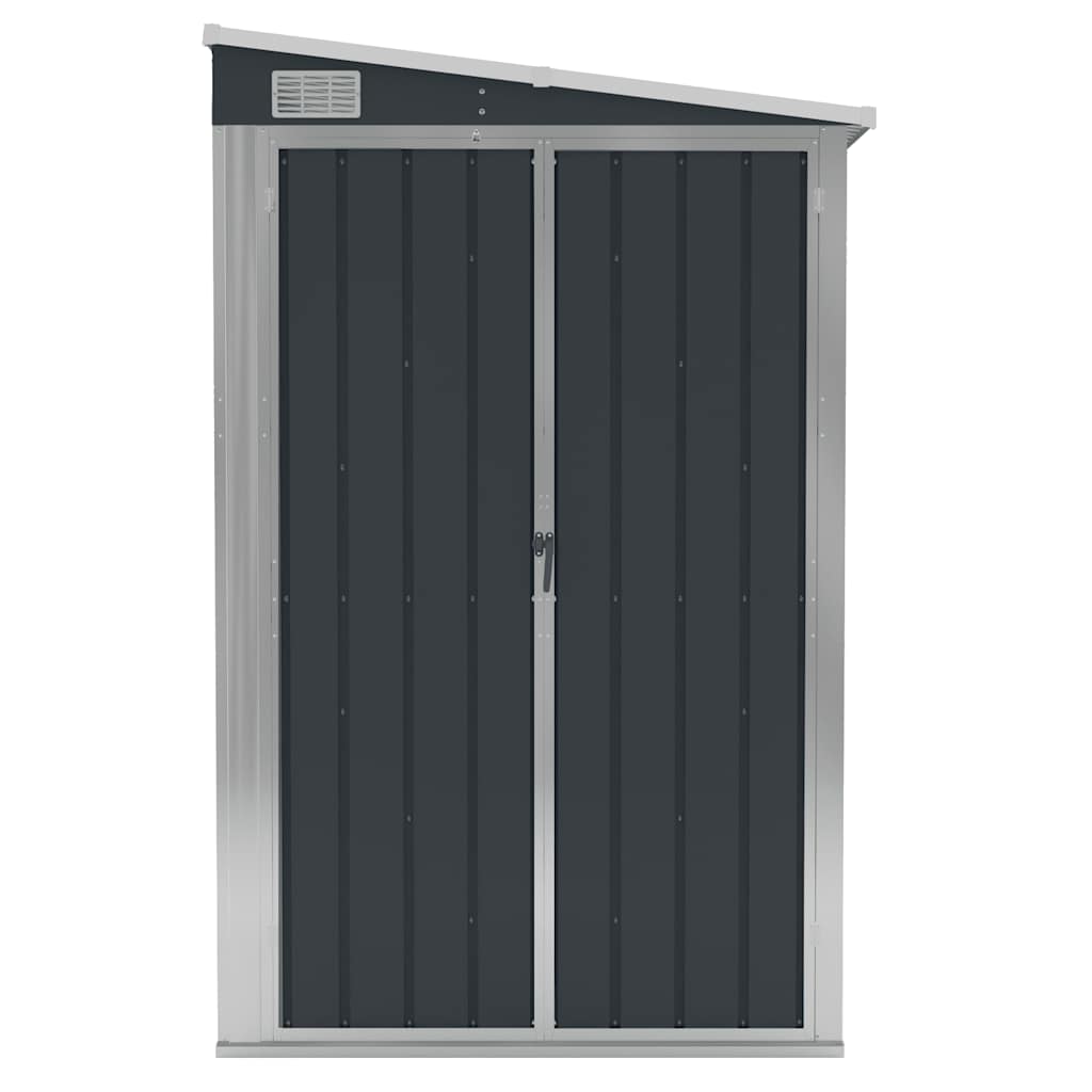 Cobertizo de jardín de pared acero galvanizado 118x100x178 cm