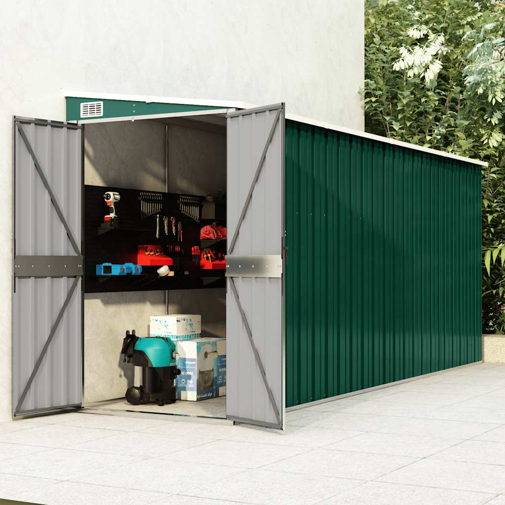 Galvanized Steel Garden Shed 118x100x178 cm