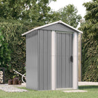 Cobertizo de jardín acero galvanizado antracita 126x97,5x177 cm
