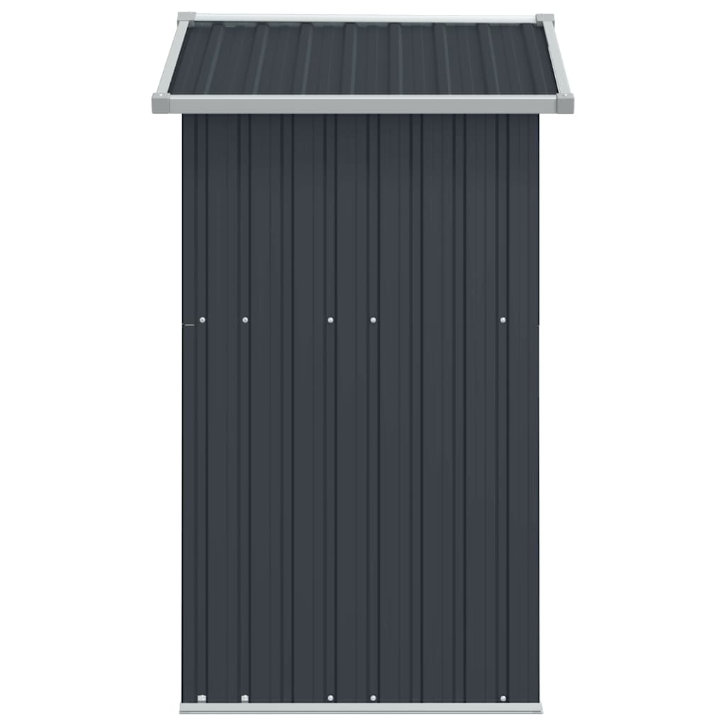 Cobertizo de jardín acero galvanizado antracita 126x97,5x177 cm