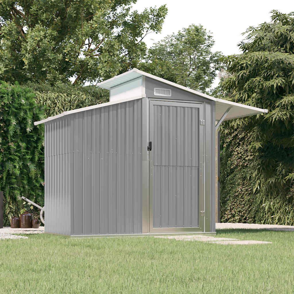 Cobertizo de jardín acero galvanizado antracita 270x130x208,5cm