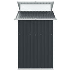 Cobertizo de jardín acero galvanizado antracita 270x130x208,5cm