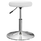 Sillas de comedor 2 unidades cuero sintético blanco