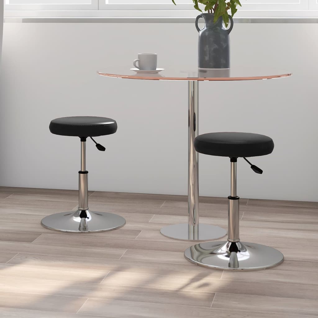 Sillas de comedor 2 unidades cuero sintético blanco
