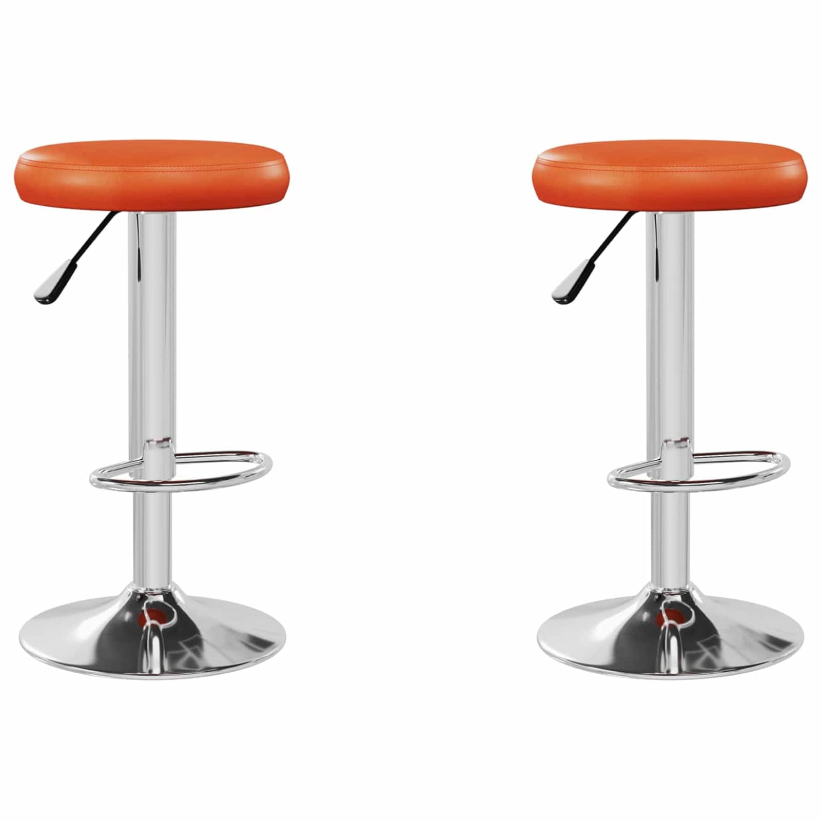 Taburete de bar 2 pcs 31 x 31 x 87 cm Cuero sintético Giratorio