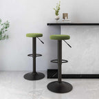 Taburetes de bar 2 unidades gris taupe madera curvada y tela