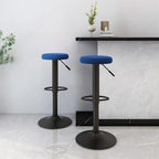 Taburetes de bar 2 unidades gris taupe madera curvada y tela