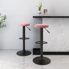 Taburetes de bar 2 unidades gris taupe madera curvada y tela