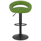 Taburetes de cocina 2 uds terciopelo verde claro