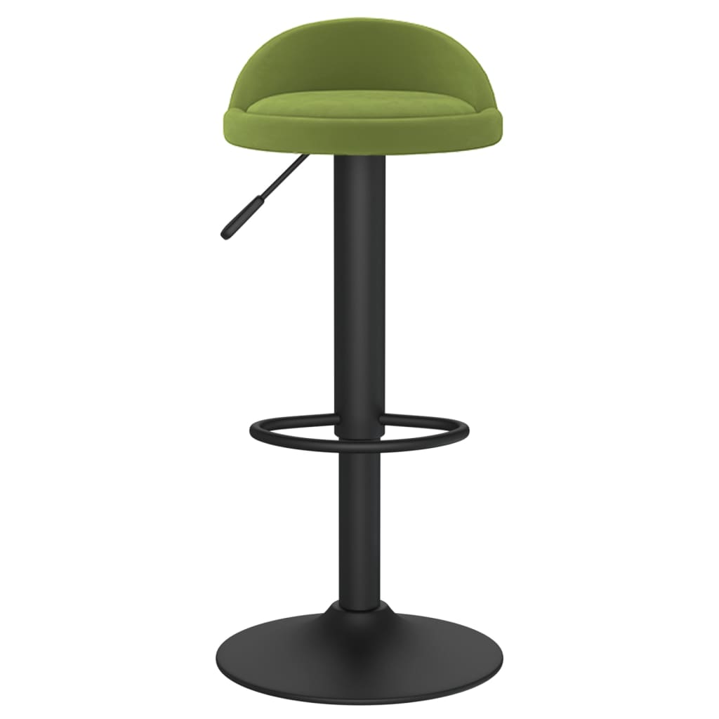 Taburetes de cocina 2 uds terciopelo verde claro