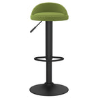 Taburetes de cocina 2 uds terciopelo verde claro