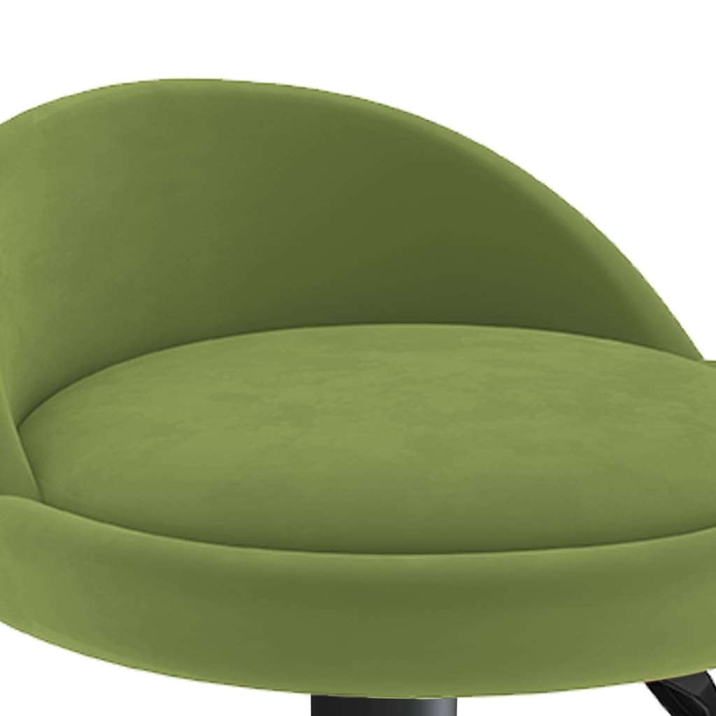 Taburetes de cocina 2 uds terciopelo verde claro