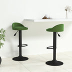 Taburetes de cocina 2 uds terciopelo verde claro