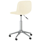 Silla de comedor giratoria tela color crema