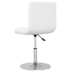 Sillas de comedor 2 unidades cuero sintético blanco