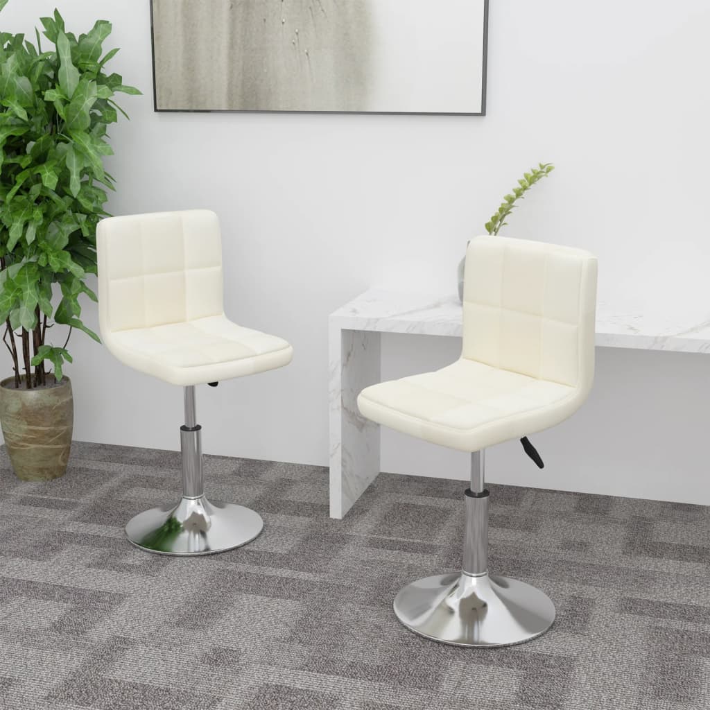 Sillas de comedor giratorias 2 unidades tela amarillo