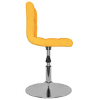 Sillas de comedor giratorias 2 unidades tela amarillo