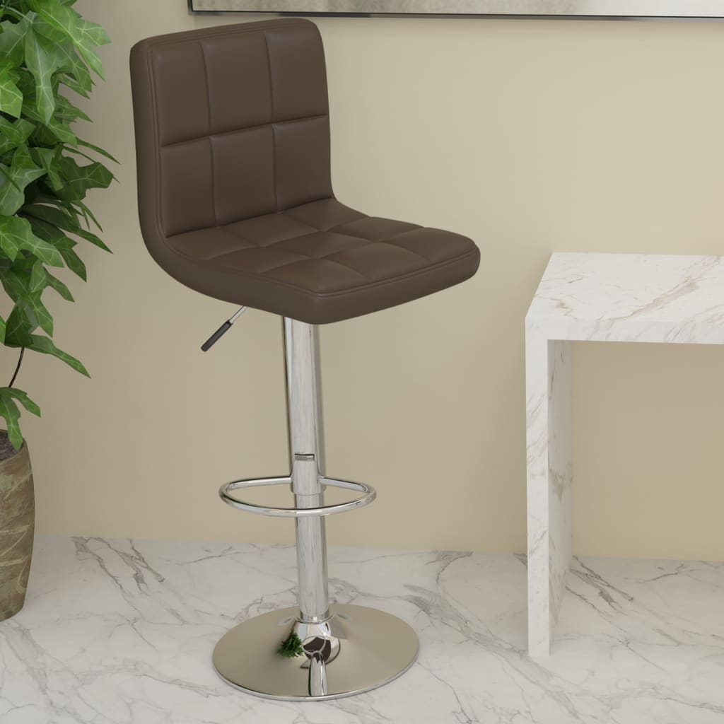 Taburete de cocina cuero sintético blanco