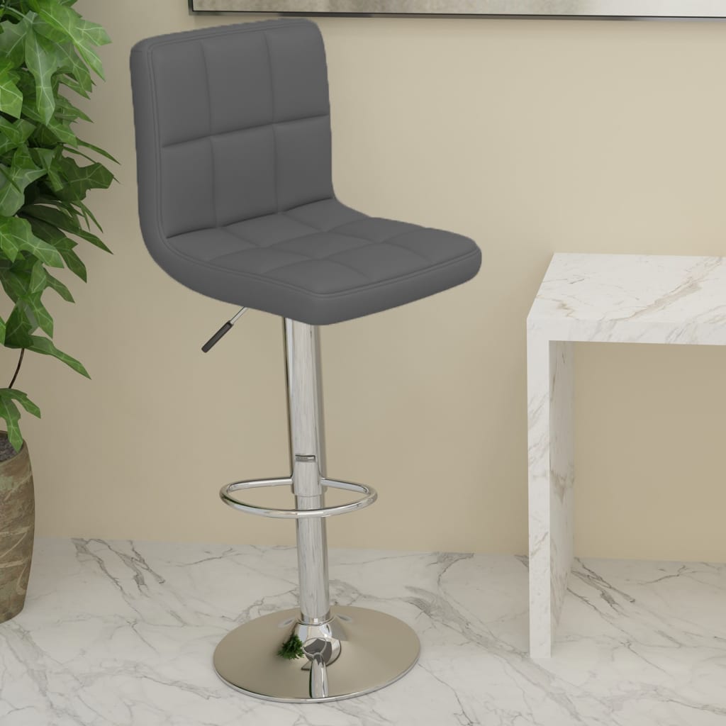Taburete de cocina cuero sintético blanco