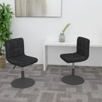Sillas de comedor giratorias 2 uds de terciopelo gris claro