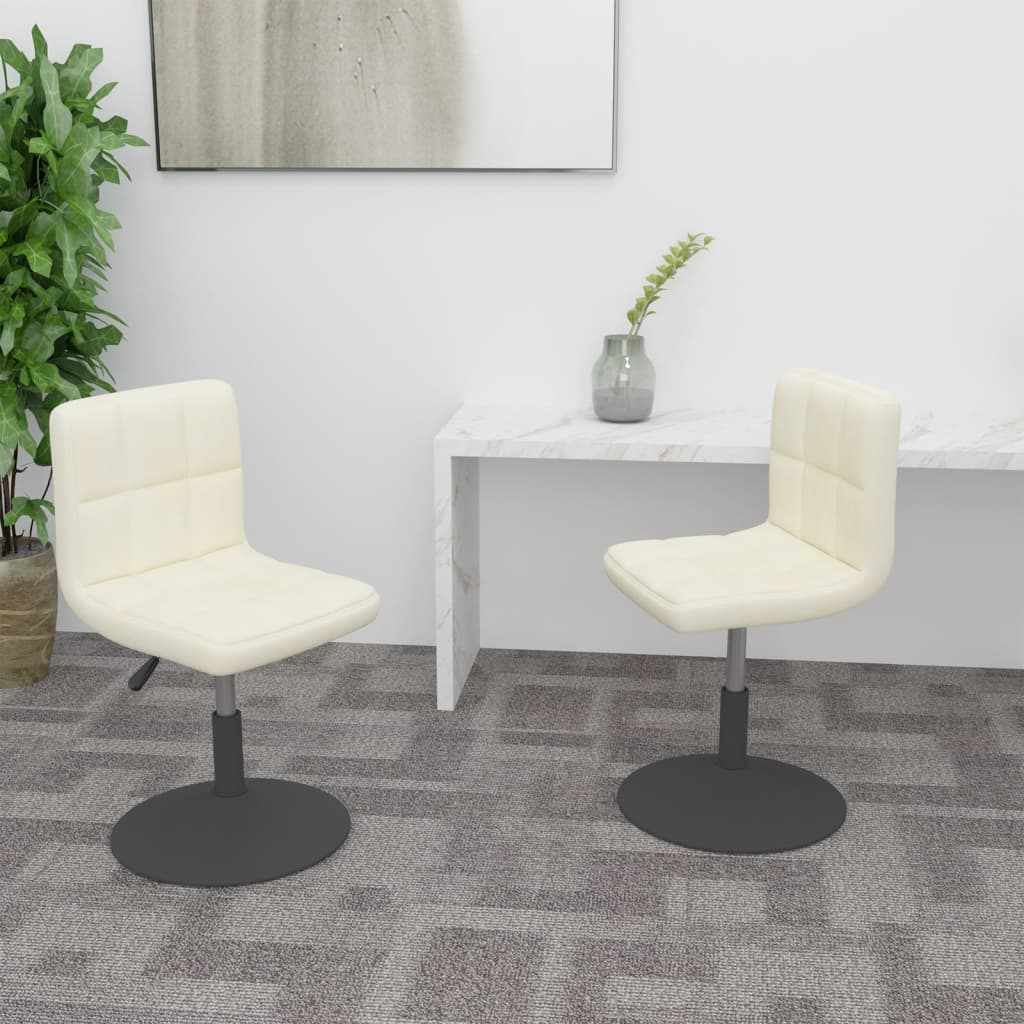 Sillas de comedor giratorias 2 uds de terciopelo gris claro
