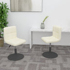 Sillas de comedor giratorias 2 uds de terciopelo gris claro