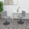 Sillas de comedor giratorias 2 uds de terciopelo gris claro
