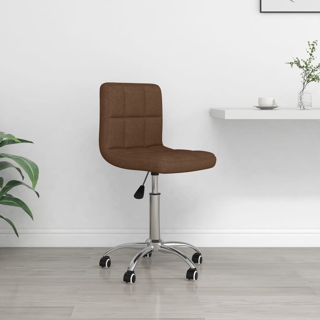 White faux leather swivel office chair