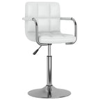 Sillas de comedor giratorias 2 unidades cuero sintético blanco
