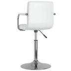 Sillas de comedor giratorias 2 unidades cuero sintético blanco