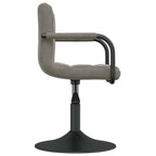 Sillas de comedor giratorias 2 uds de terciopelo gris claro
