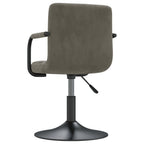 Sillas de comedor giratorias 2 uds de terciopelo gris claro
