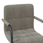 Sillas de comedor giratorias 2 uds de terciopelo gris claro