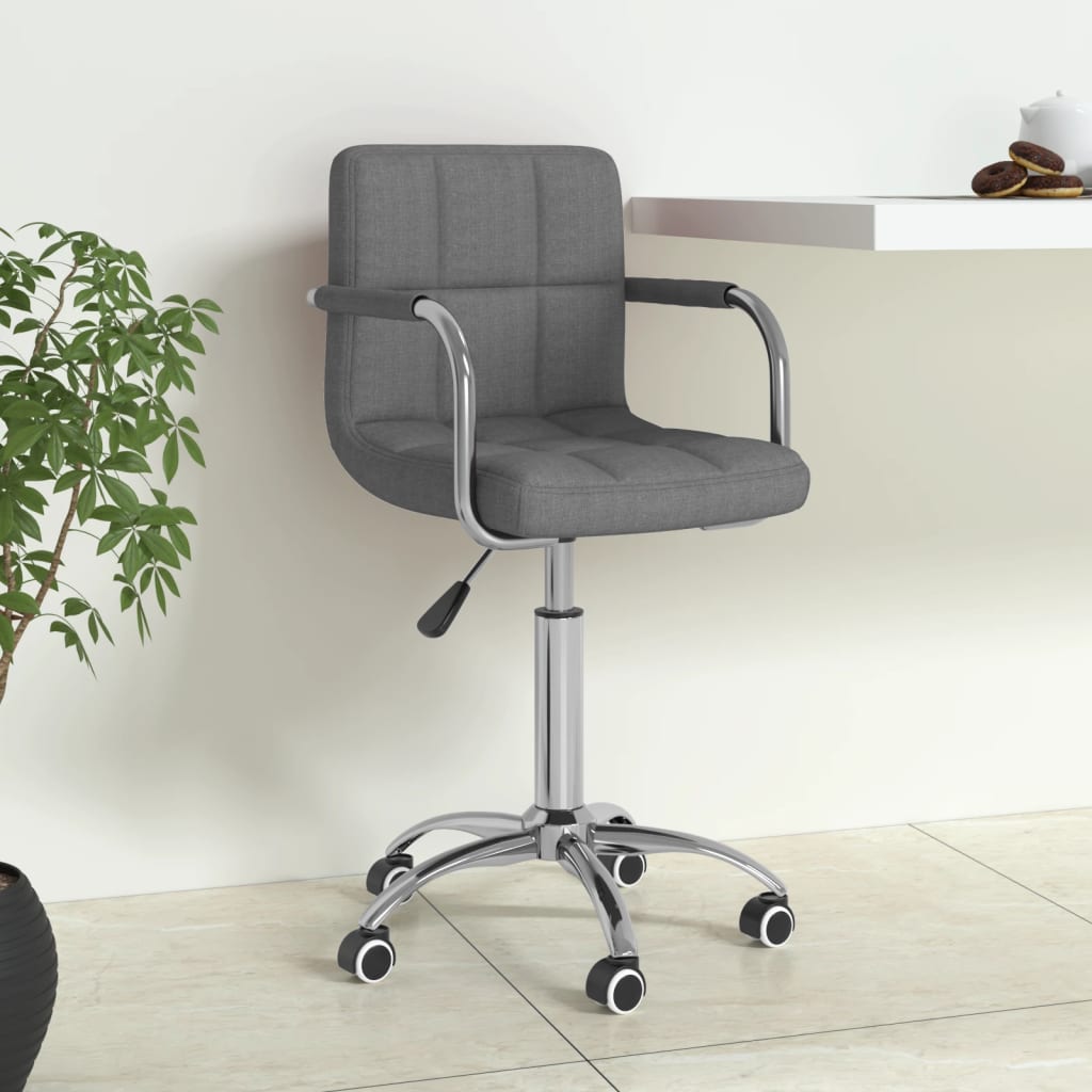 Silla de oficina giratoria de cuero sintético blanco