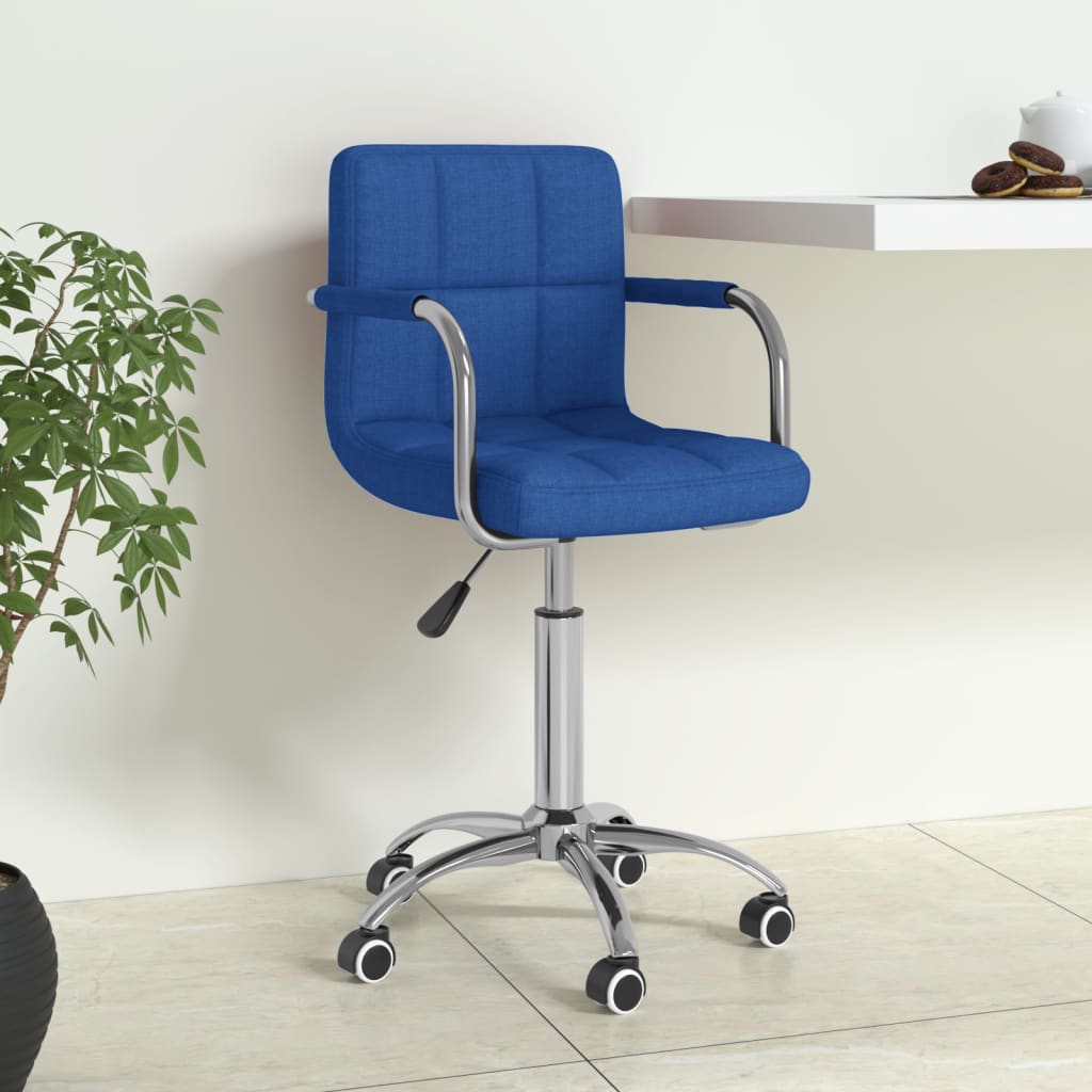 Silla de oficina giratoria de cuero sintético blanco