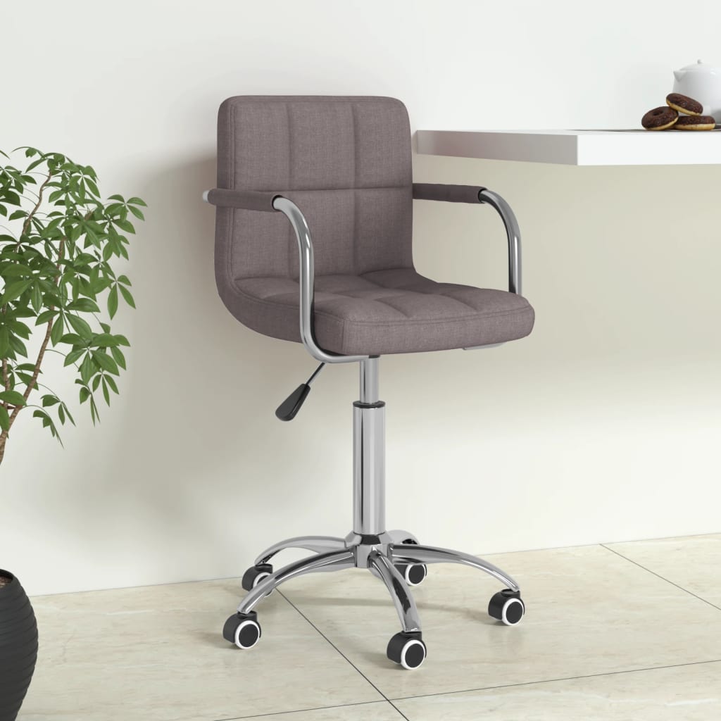 Silla de oficina giratoria de cuero sintético blanco