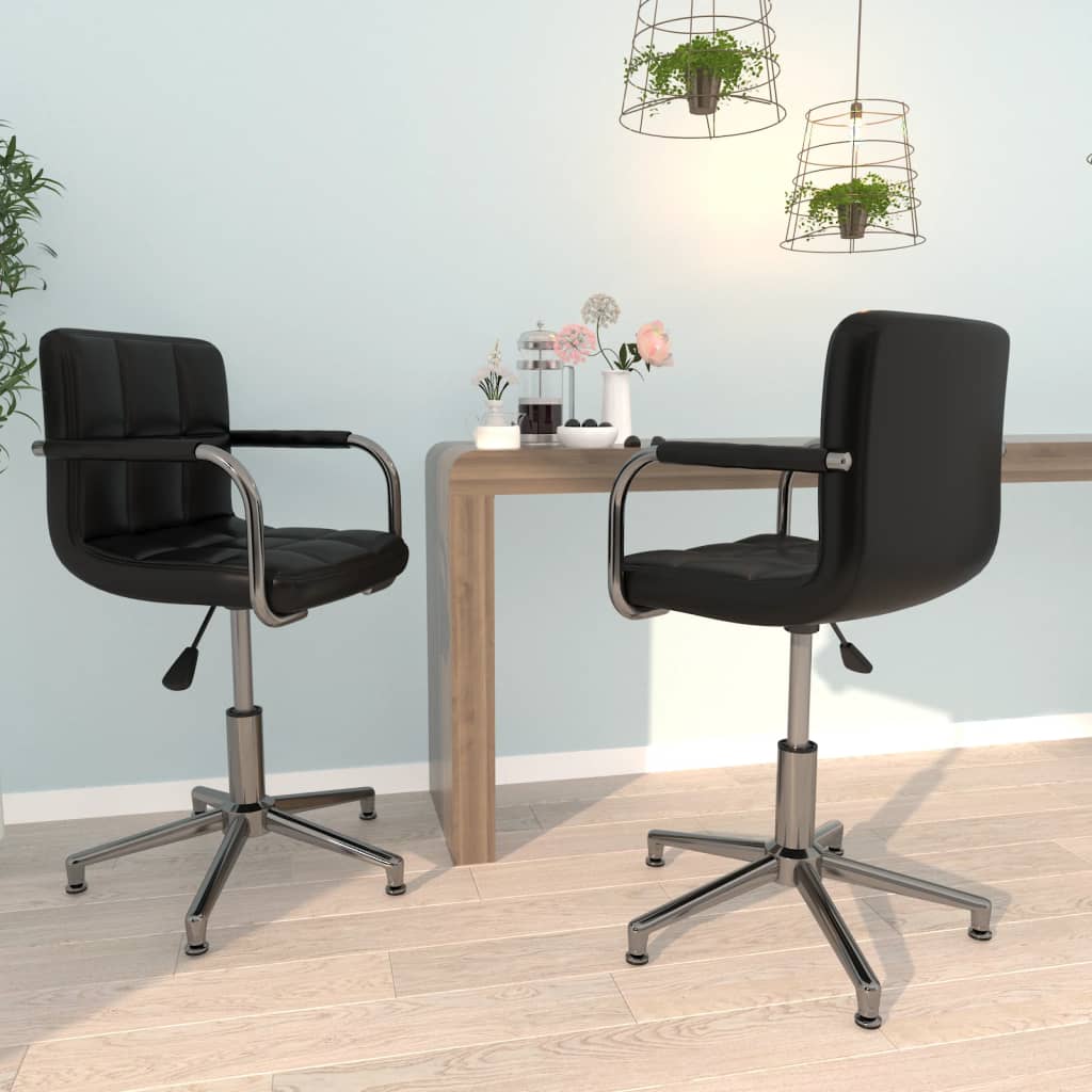 Sillas de comedor giratorias 2 uds de terciopelo gris claro