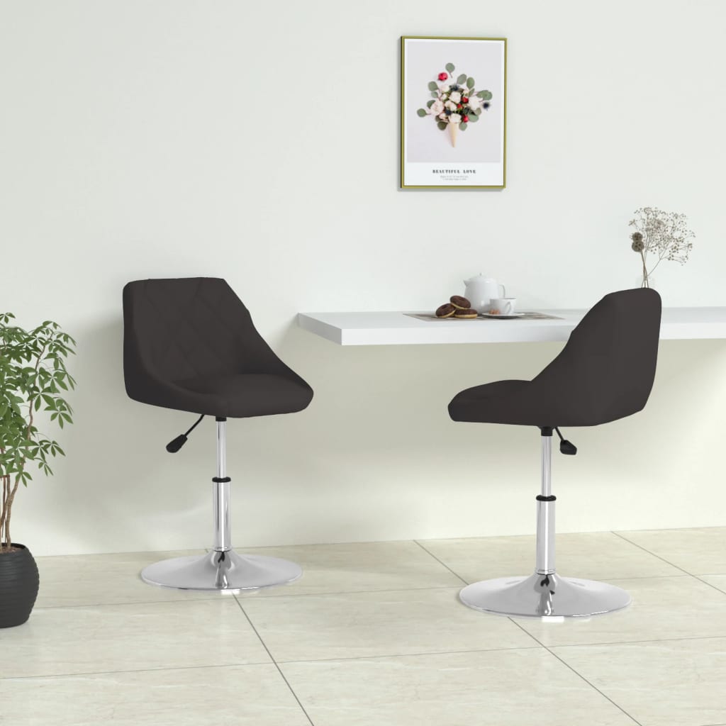 Sillas de comedor 2 unidades cuero sintético blanco
