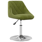 Sillas de comedor giratorias 2 uds de terciopelo verde claro