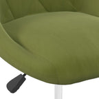 Sillas de comedor giratorias 2 uds de terciopelo verde claro