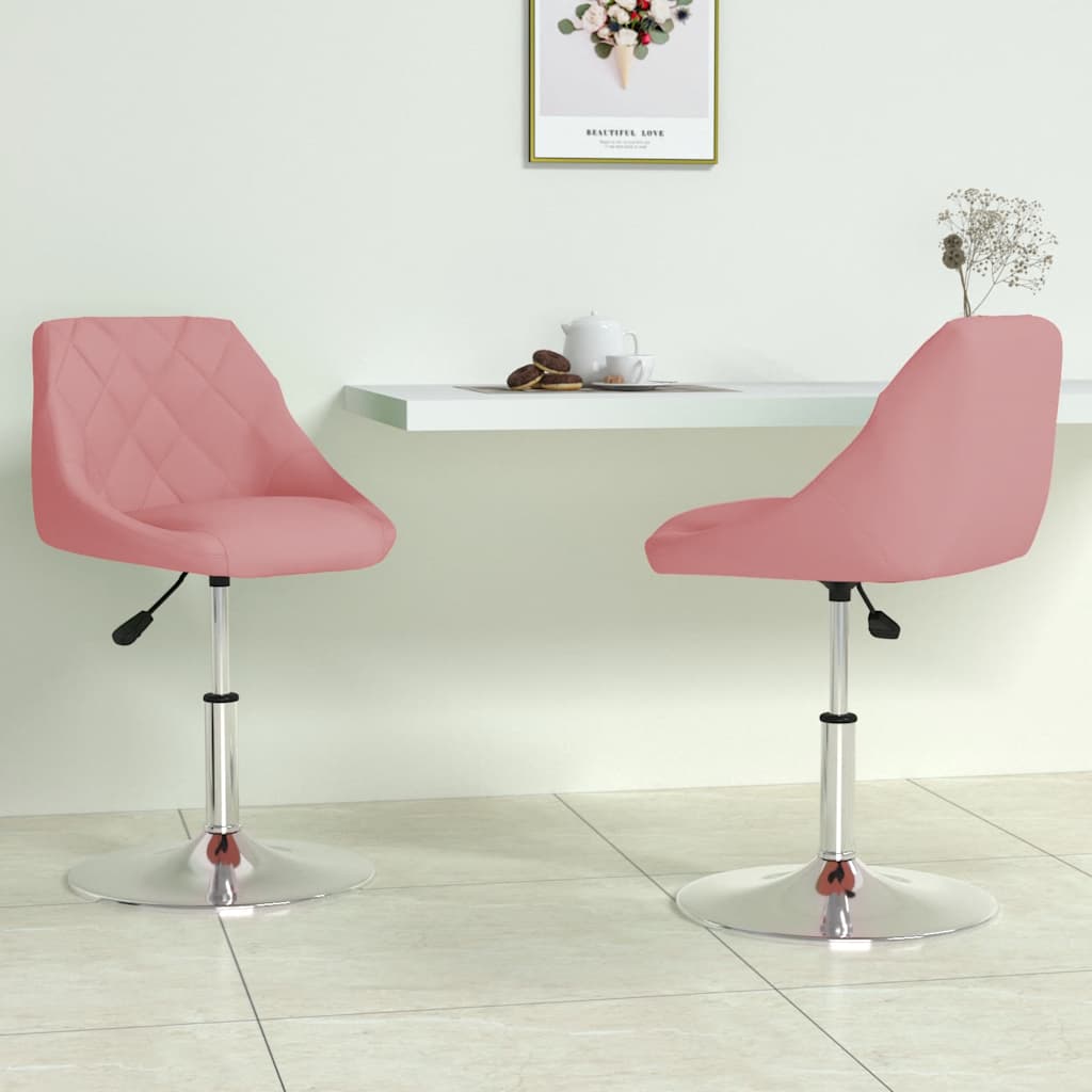 Silla de comedor giratoria 6 uds terciopelo azul