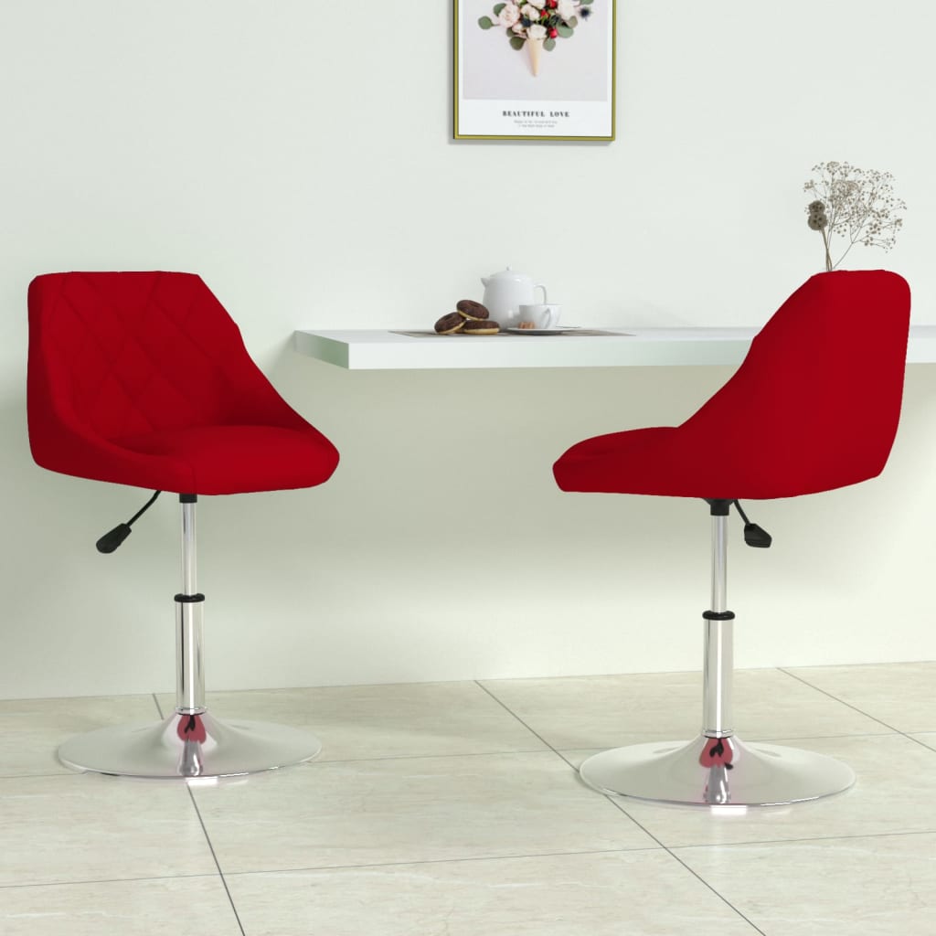 Silla de comedor giratoria 6 uds terciopelo azul
