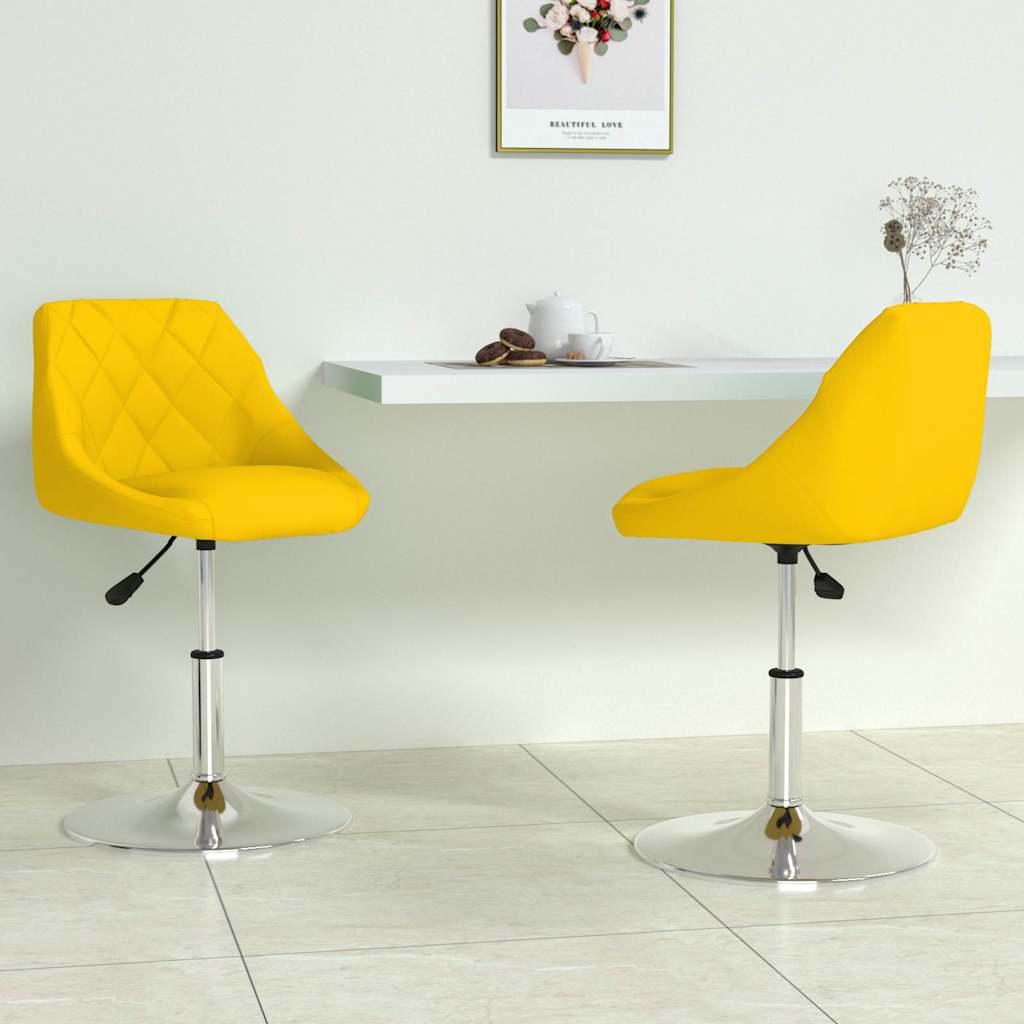 Silla de comedor giratoria 6 uds terciopelo azul