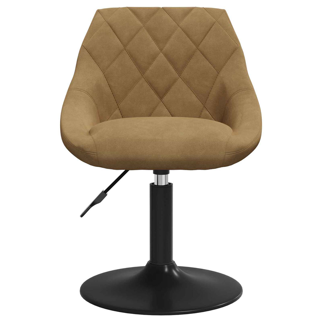 Sillas de Comedor Giratorias 2 pcs Marrón 46 x 44 x 77.5 cm