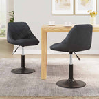 Silla de comedor giratoria 6 uds terciopelo azul
