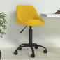 Mustard yellow velvet dining chair