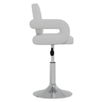 Sillas de comedor giratorias 2 unidades cuero sintético blanco