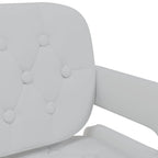 Sillas de comedor giratorias 2 unidades cuero sintético blanco